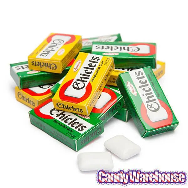 Chiclets Chewing Gum Snack Packs: 200-Piece Box