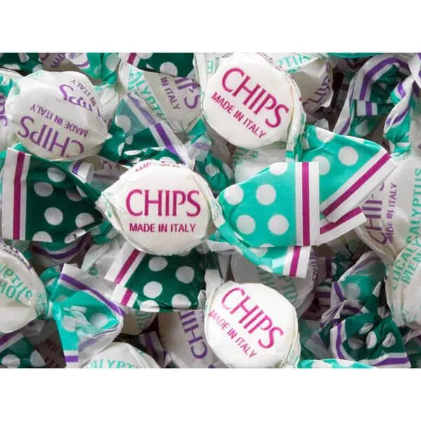 Chips Candy - Menthol Eucalyptus: 1200-Piece Bag