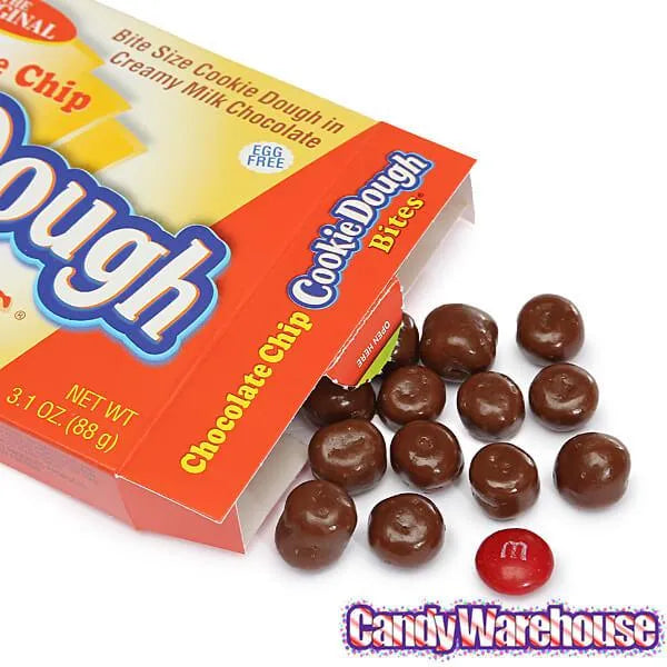 Chocolate Chip Cookie Dough Bites Candy Theater Size Packs: 12-Piece Box