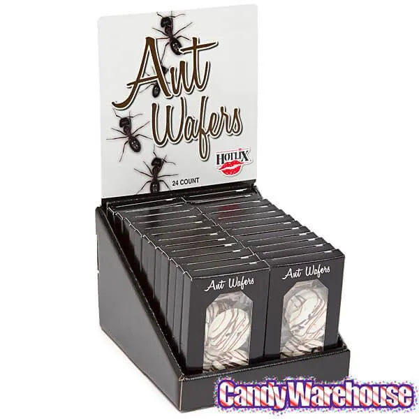 Chocolate Covered Ants Candy Wafers Packs: 24-Piece Box