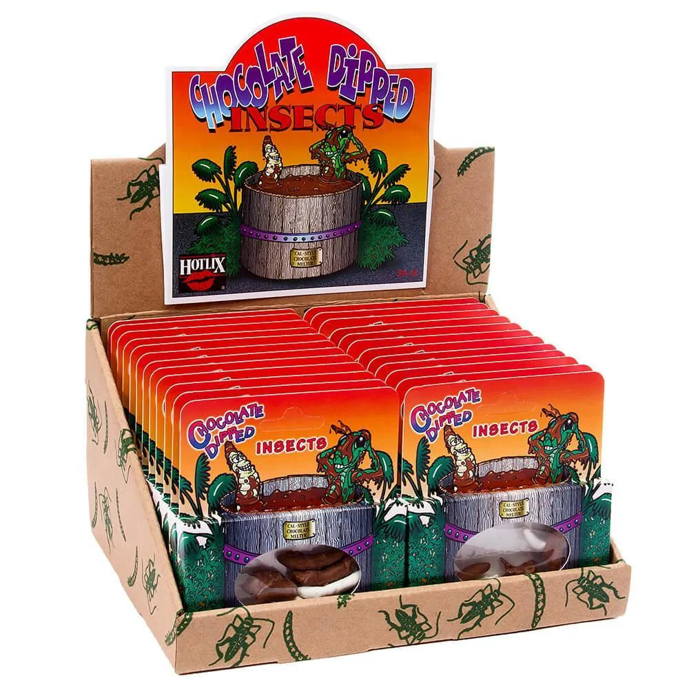 Chocolate Covered Insects Packs: 24-Piece Box