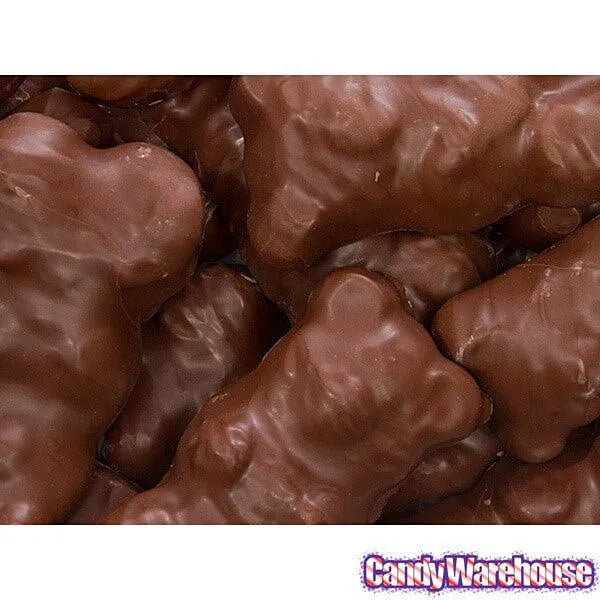 Chocolate Covered Jumbo Gummy Bears: 5LB Box