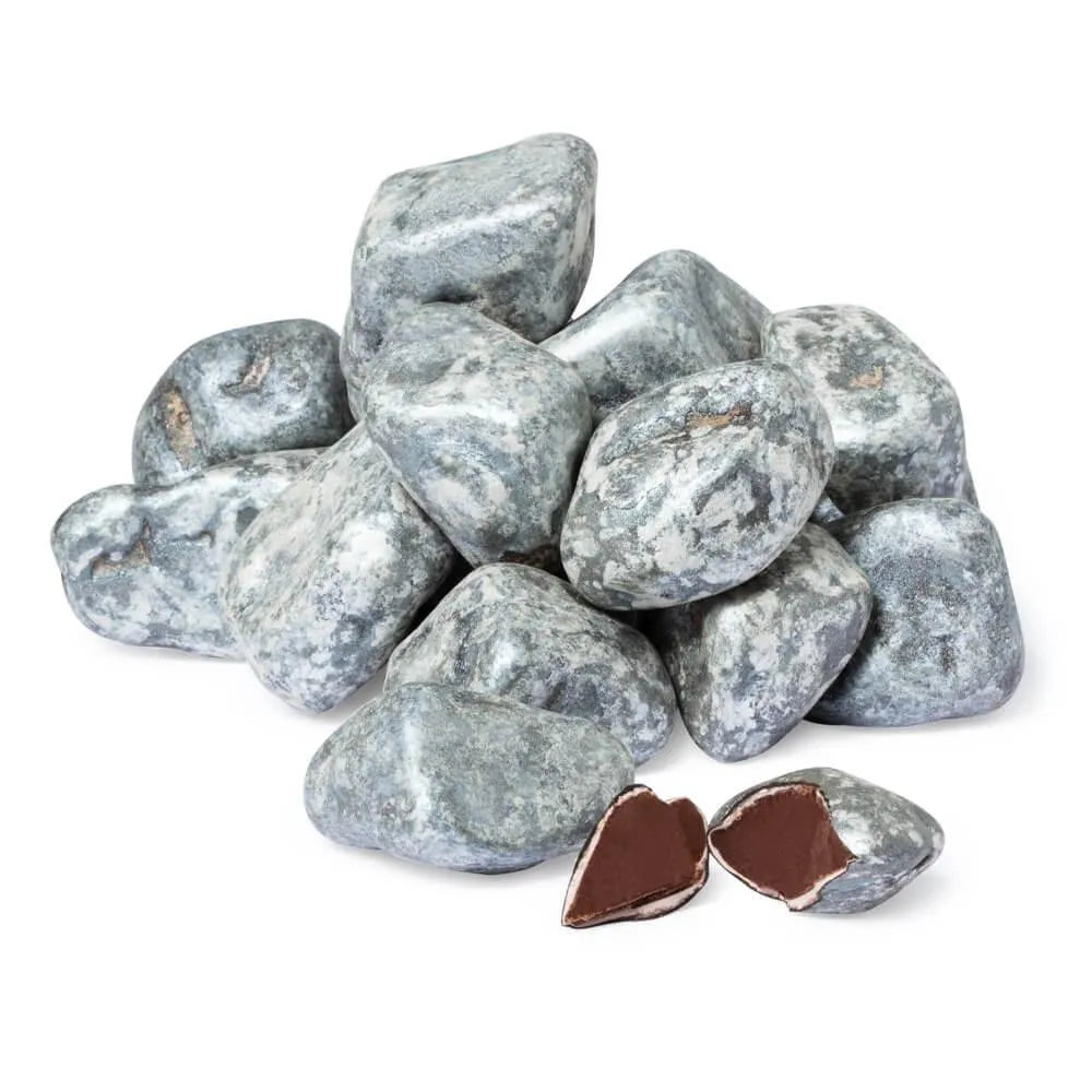 Chocolate Rocks Silver Boulders Candy: 5LB Bag