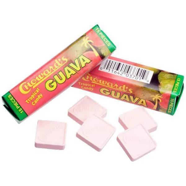 Choward's Guava Mint Squares Candy Packs: 24-Piece Box