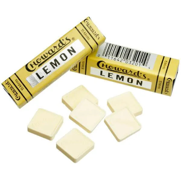 Choward's Lemon Mint Squares Candy Packs: 24-Piece Box