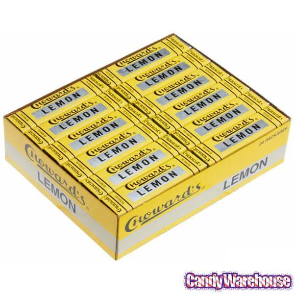 Choward's Lemon Mint Squares Candy Packs: 24-Piece Box