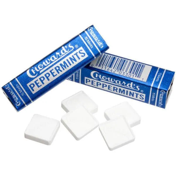 Choward's Peppermint Squares Candy Packs: 24-Piece Box