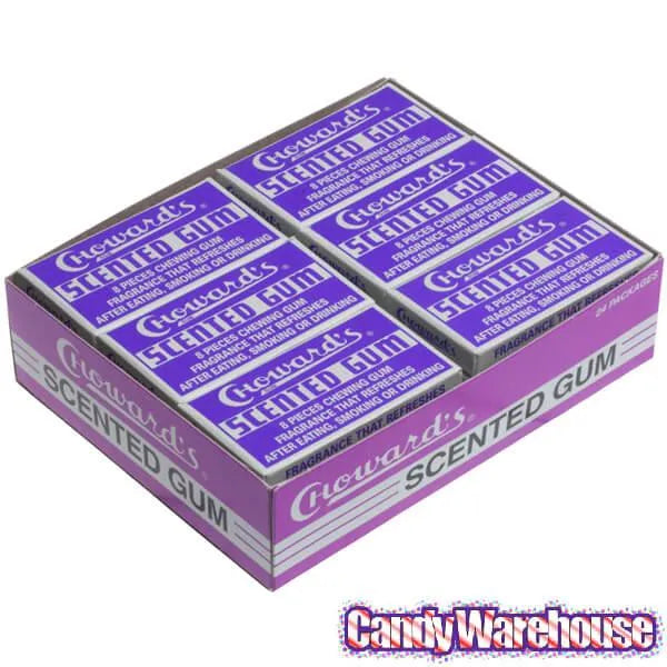 Choward's Violet Gum Packs: 24-Piece Box