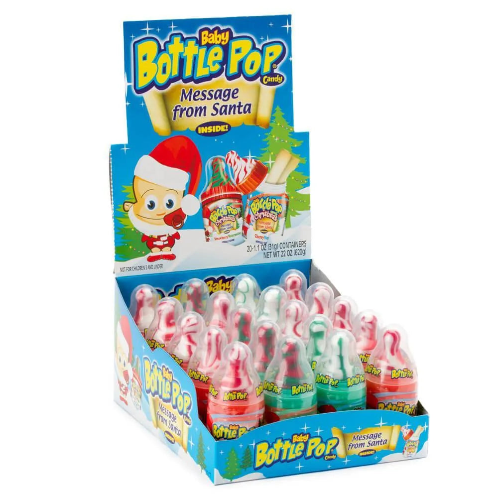 Christmas Baby Bottle Pops: 20-Piece Box