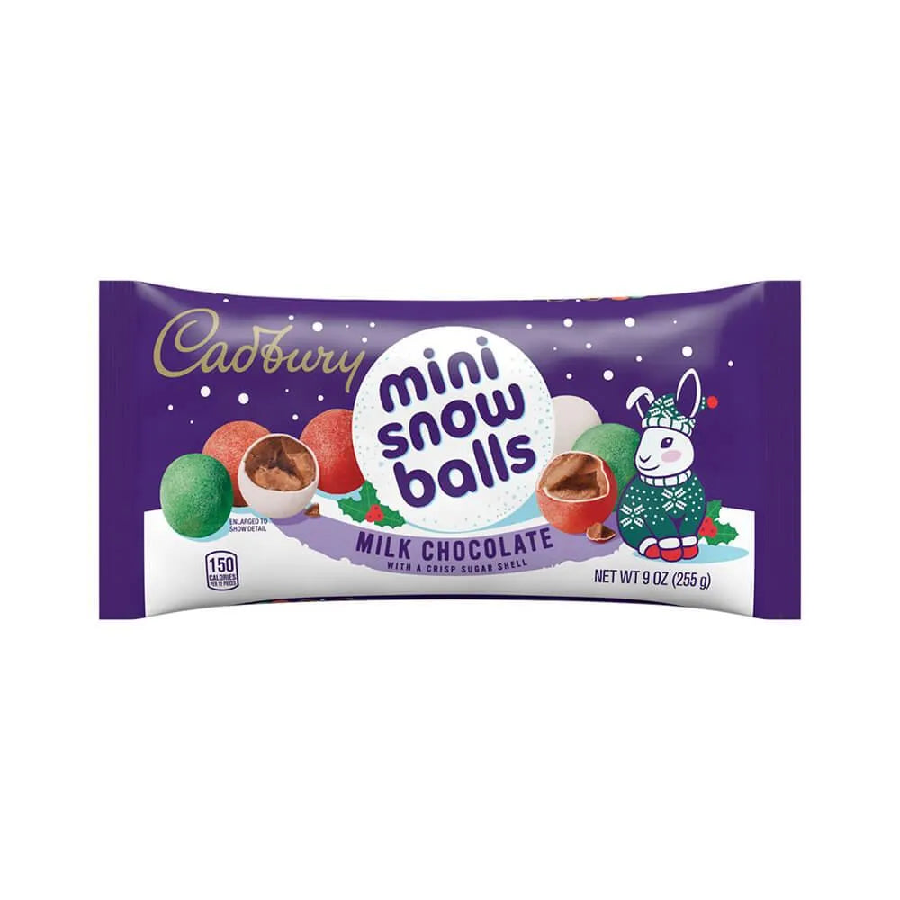 Christmas Cadbury Milk Chocolate Snowballs: 9-Ounce Bag