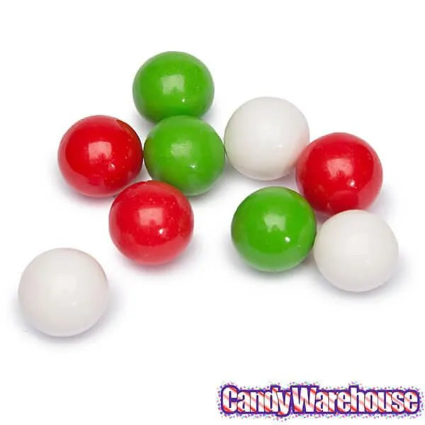 Christmas Everlasting Gobstopper Snowballs Candy 5-Ounce Packs: 12-Piece Box