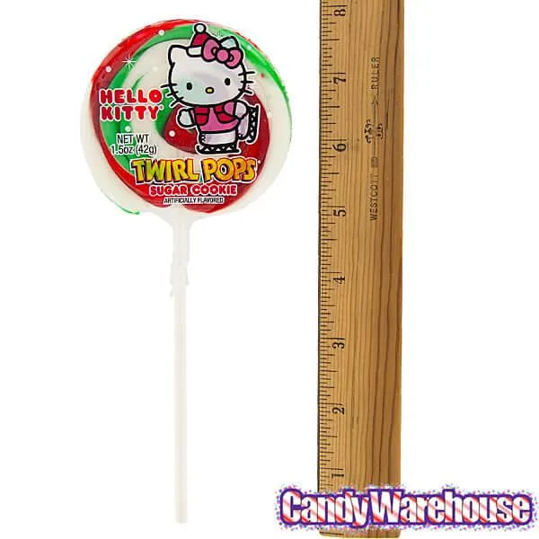 Christmas Hello Kitty Swirl 1.5-Ounce Twirl Pops: 24-Piece Display