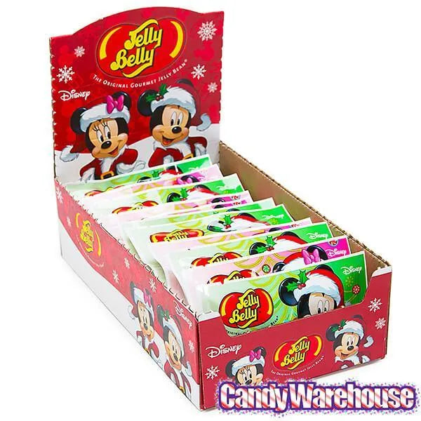 Christmas Jelly Belly Disney Mickey and Minnie Jelly Beans 1-Ounce Packs: 24-Piece Display