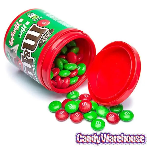 Christmas M&M's Candy Filled Bottles: 6-Piece Display