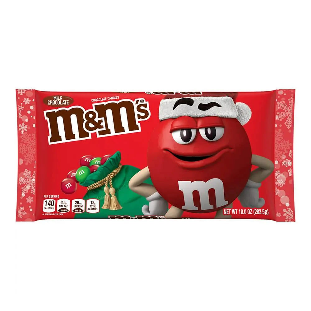 Christmas Milk Chocolate M&M's Candy: 10-Ounce Bag