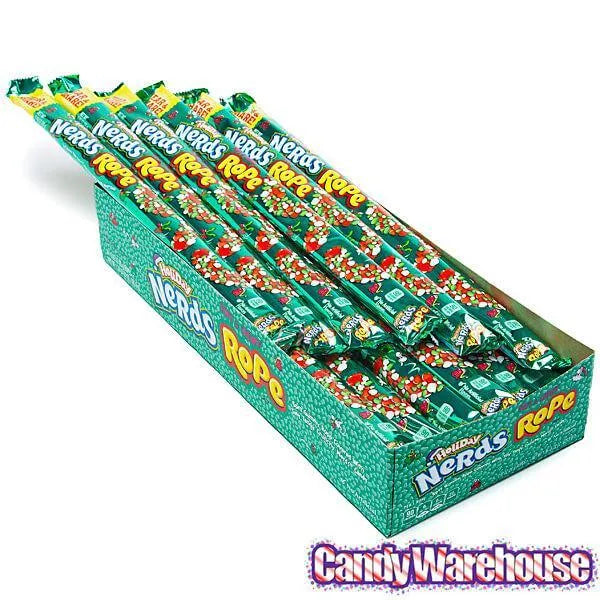 Christmas Nerds Rope Candy Packs: 24-Piece Box