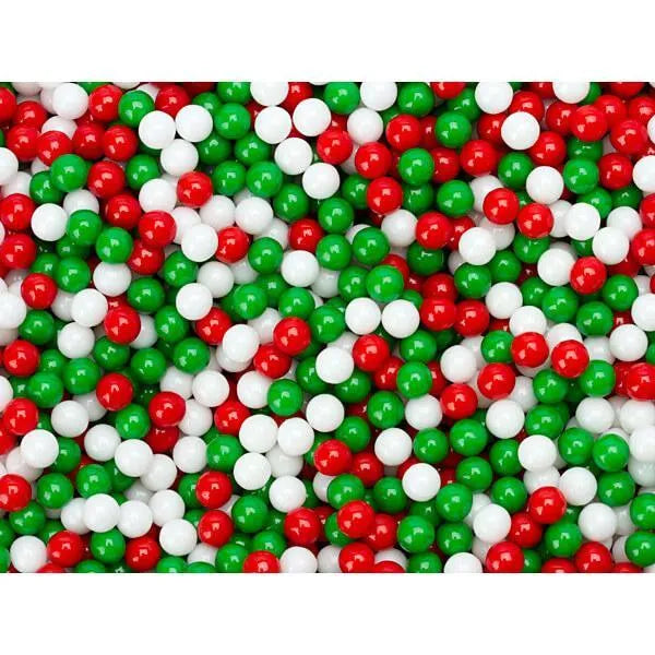 Christmas Petite Jawbreaker Candy Balls: 5LB Bag