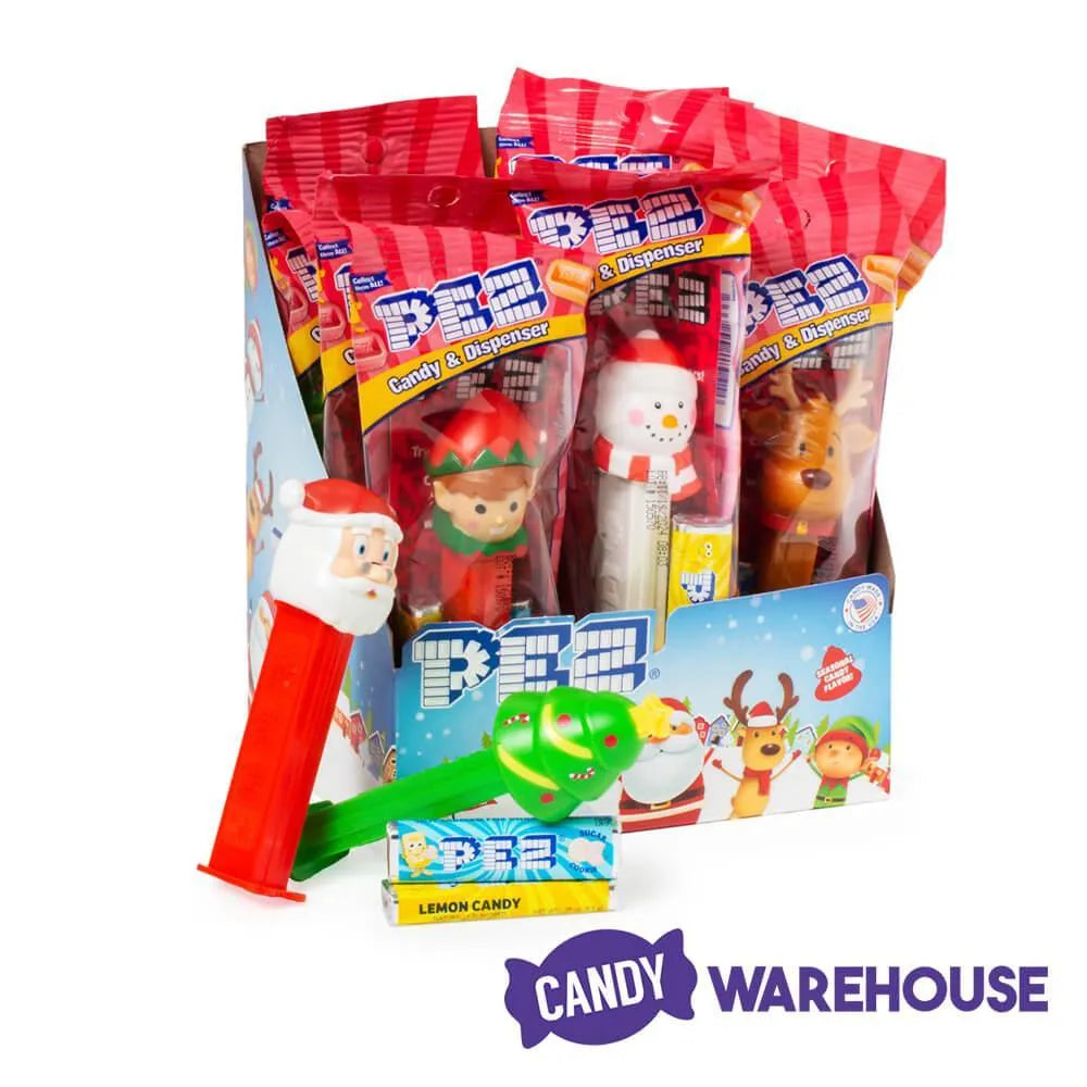 Christmas PEZ Candy Packs: 12-Piece Display