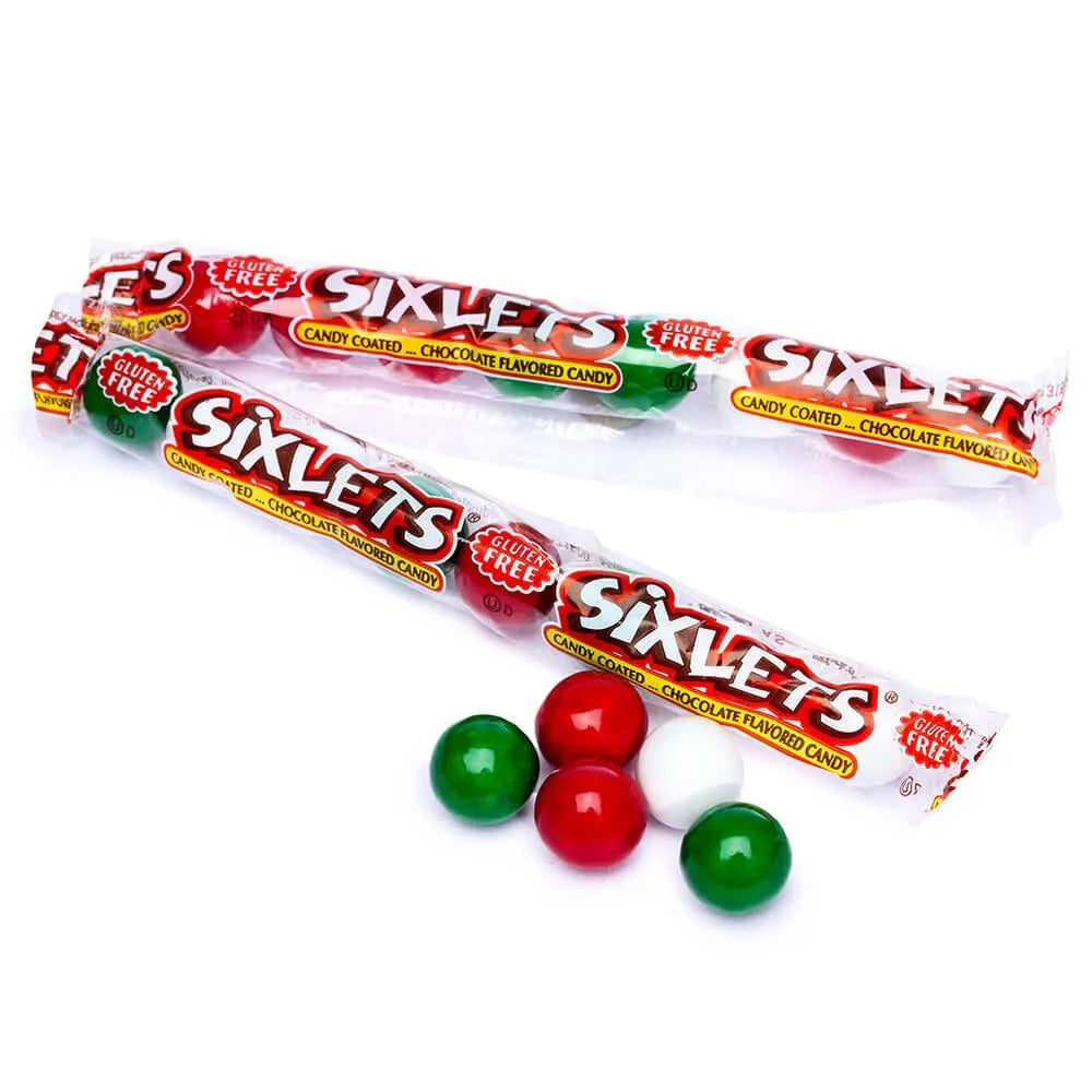 Christmas Sixlets Candy Packets: 15-Piece Bag