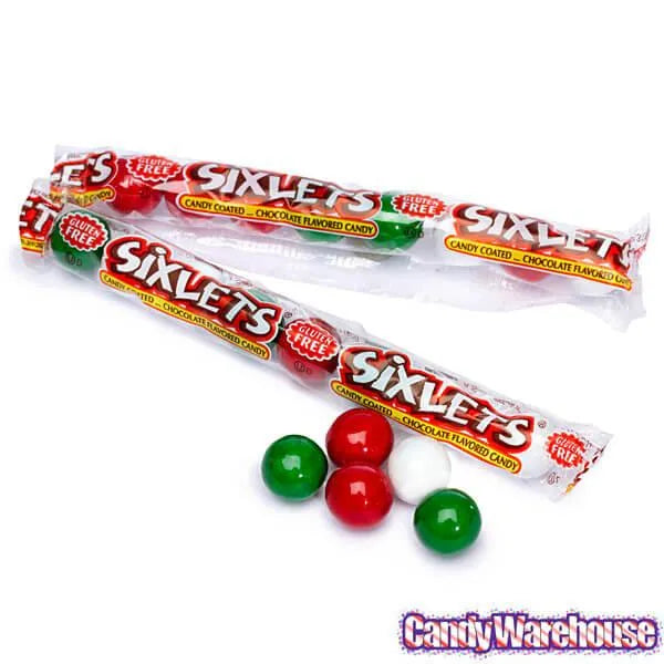 Christmas Sixlets Candy Packets: 15-Piece Bag