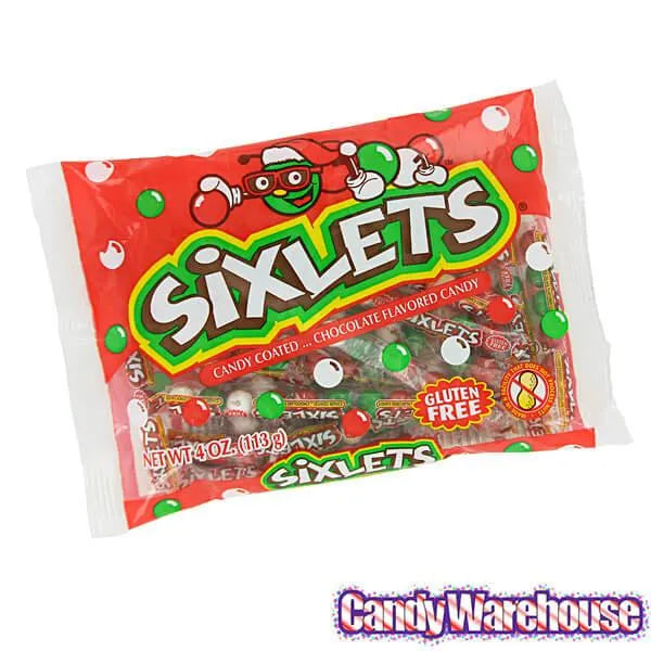 Christmas Sixlets Candy Packets: 15-Piece Bag