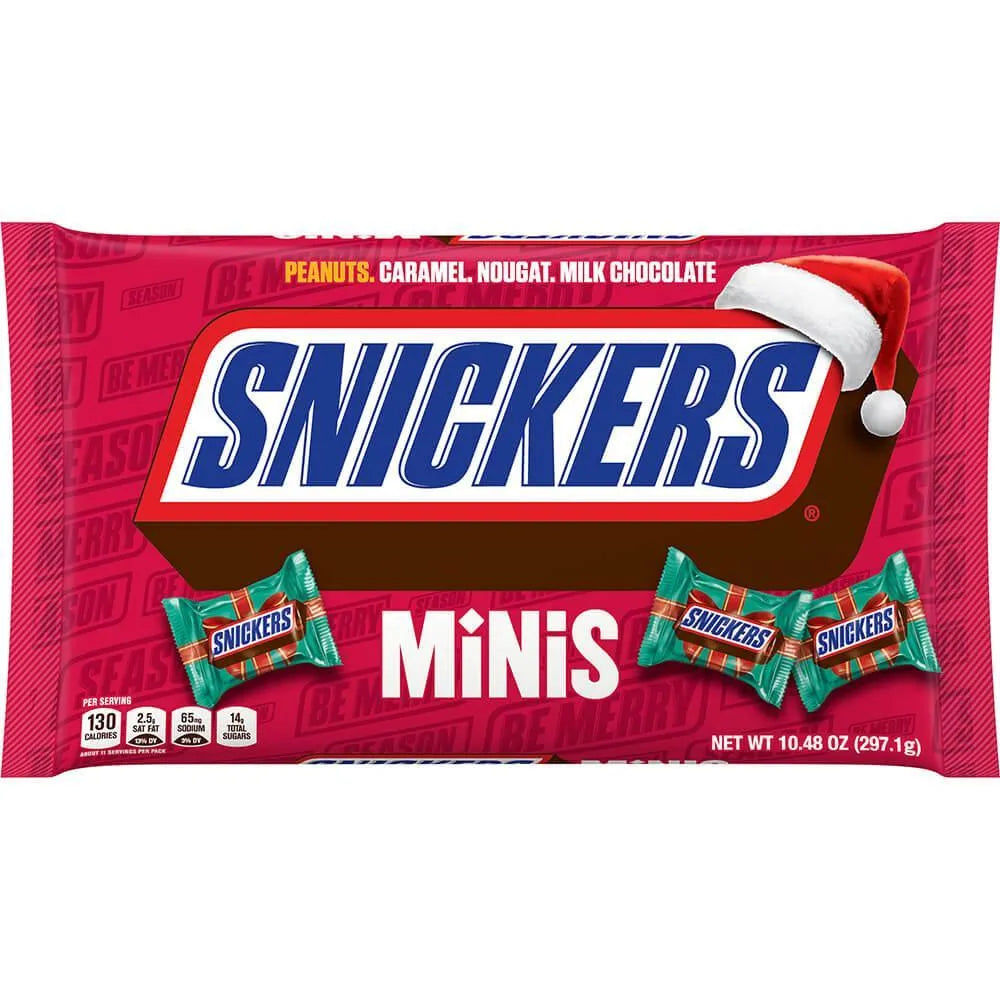 Christmas Snickers Minis: 30-Piece Bag