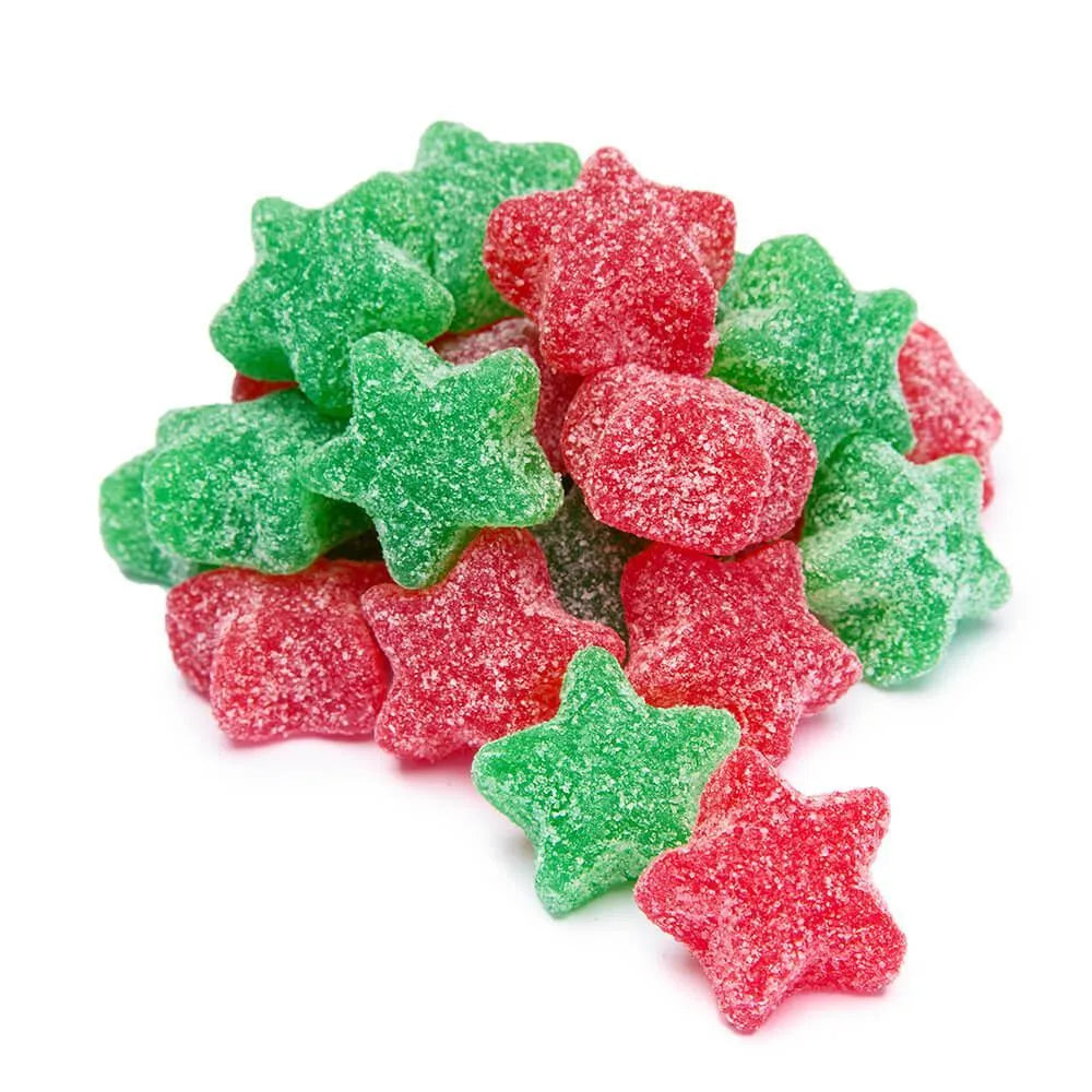 Christmas Sour Stars Jelly Candy: 5LB Bag