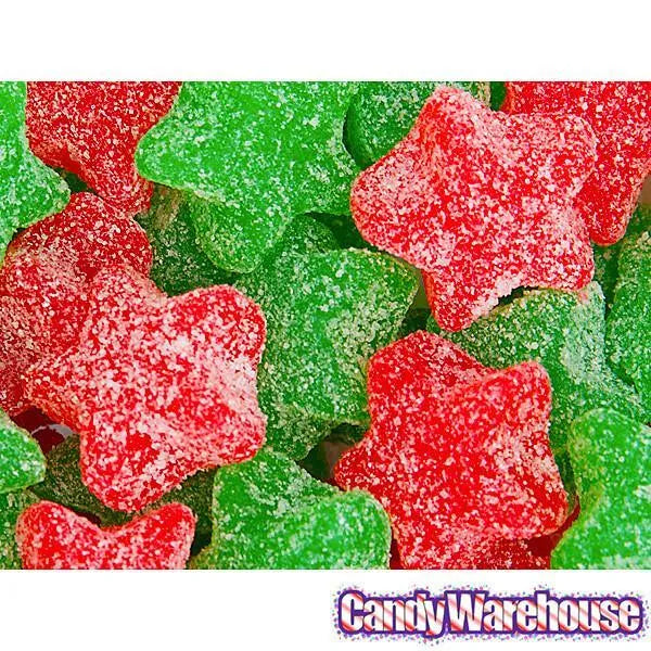 Christmas Sour Stars Jelly Candy: 5LB Bag