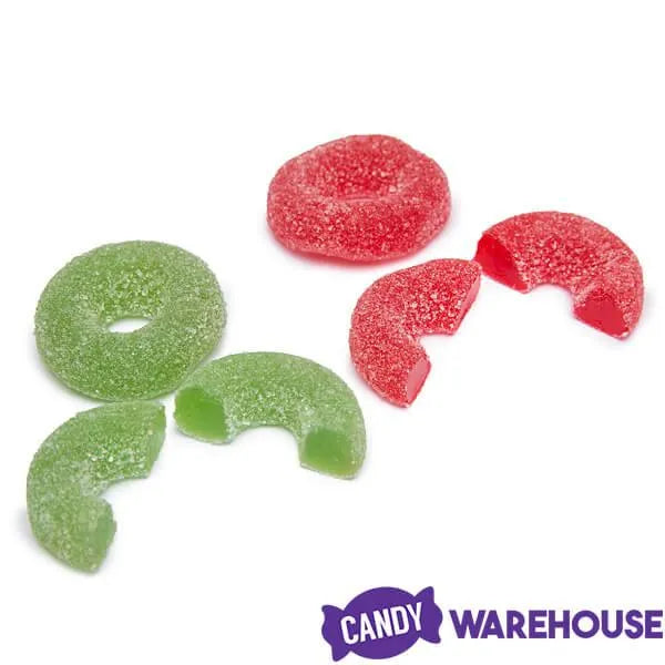 Christmas Wreaths Jelly Rings Candy: 16-Ounce Tub