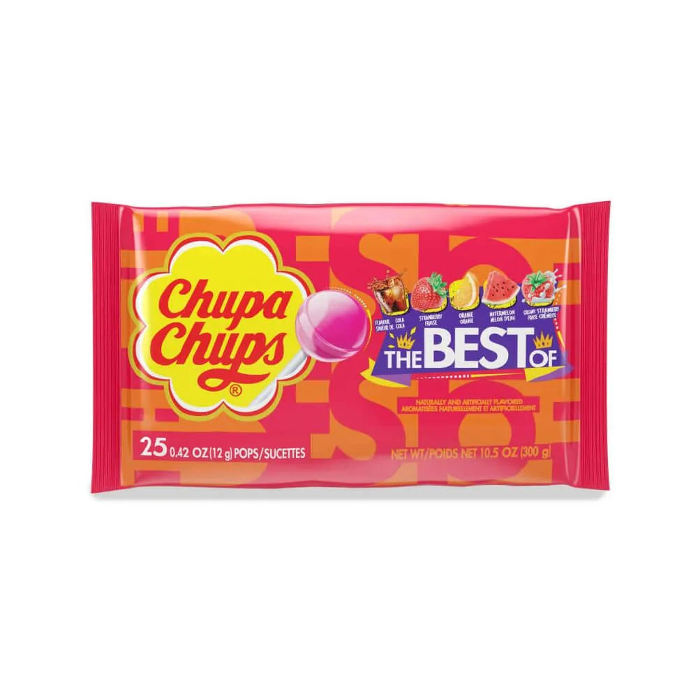 Chupa Chups Best of Lollipops: 25-Piece Bag