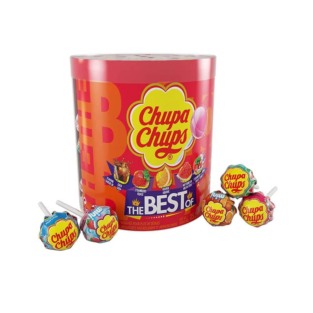 Chupa Chups 'Best of' Lollipops: 60-Piece Tub