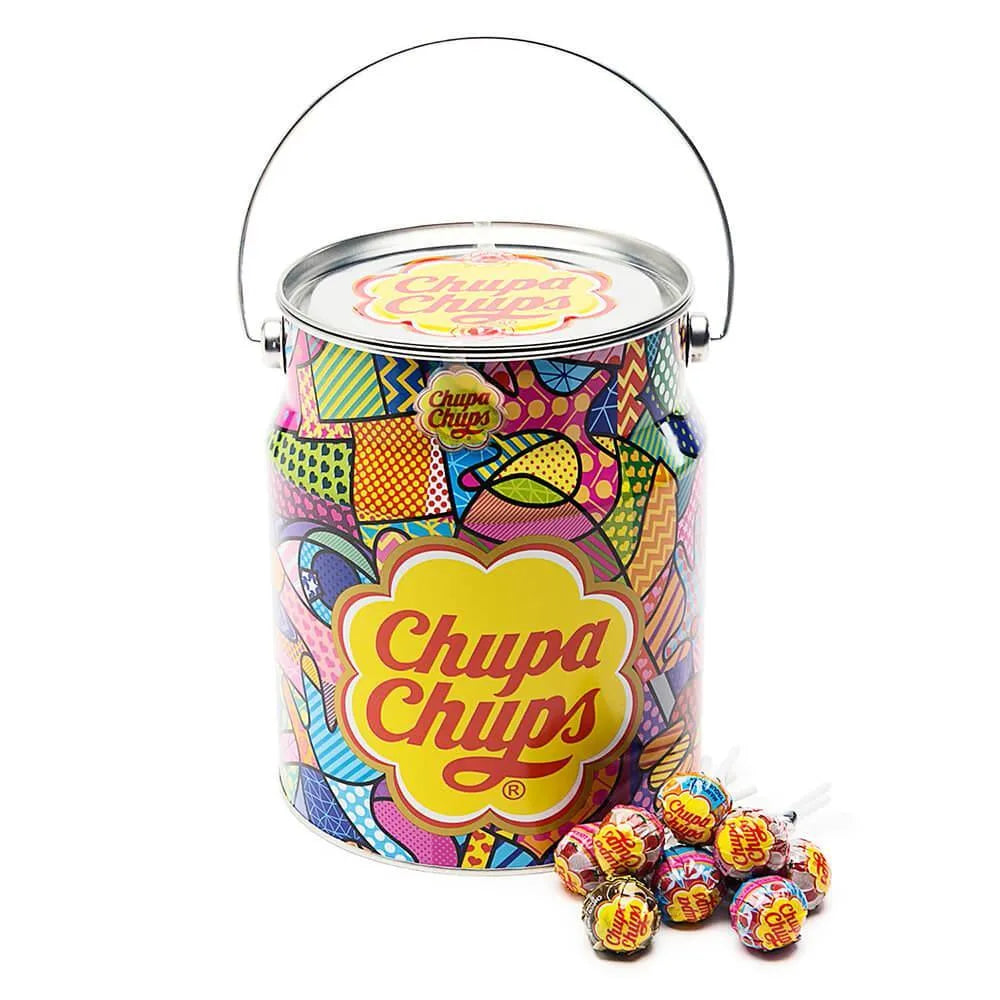 Chupa Chups Ice Cream Lollipops: 80-Piece Collectible Tin