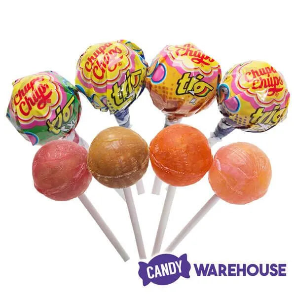 Chupa Chups XXL Trio Lollipops: 12-Piece Display