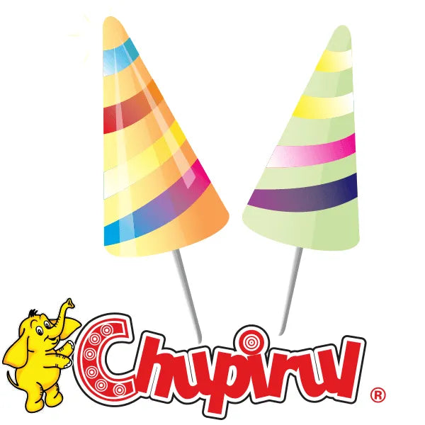 Chupirul Flavor Spiral Cone Lollipops: 40-Piece Bag