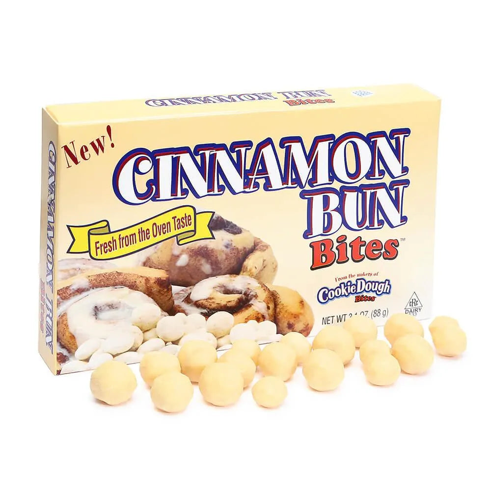 Cinnamon Bun Bites Candy Theater Size Packs: 12-Piece Box