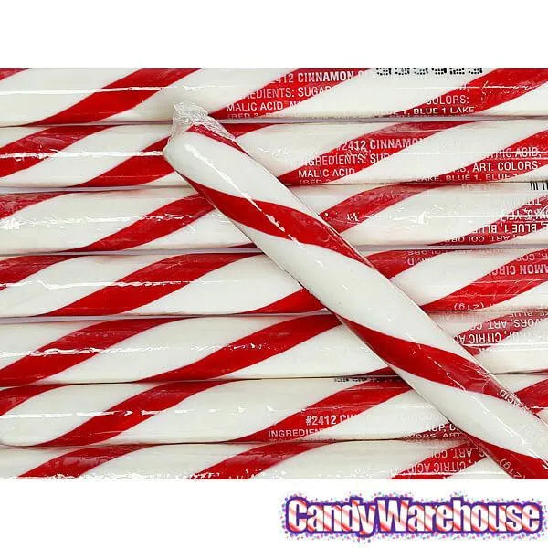 Cinnamon Hard Candy Sticks: 100-Piece Box