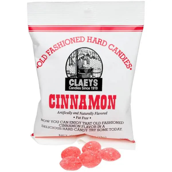 Claeys Hard Candy Drops Bags - Cinnamon: 12-Piece Box