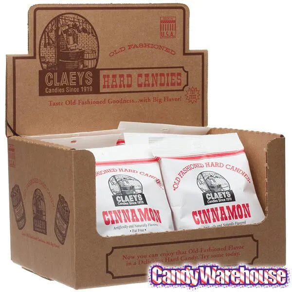 Claeys Hard Candy Drops Bags - Cinnamon: 12-Piece Box