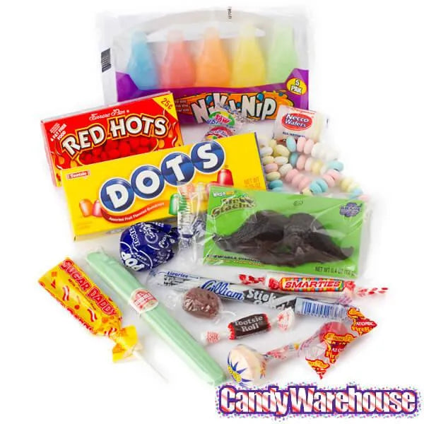 Classic Nostalgic Candy Gift Box: 1960's