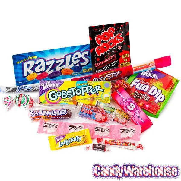 Classic Nostalgic Candy Gift Box: 1970's