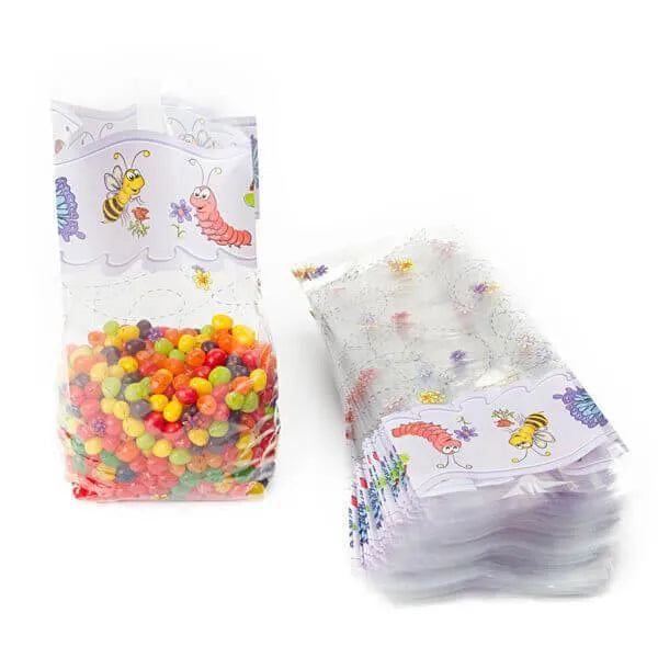 Clear Cello Candy Bags with Bugs: 100-Piece Box