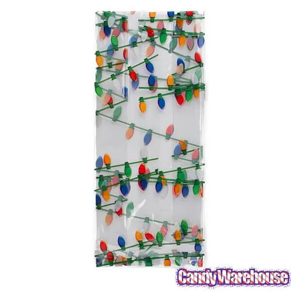 Clear Cello Candy Bags with Holiday Lights: 100-Piece Box