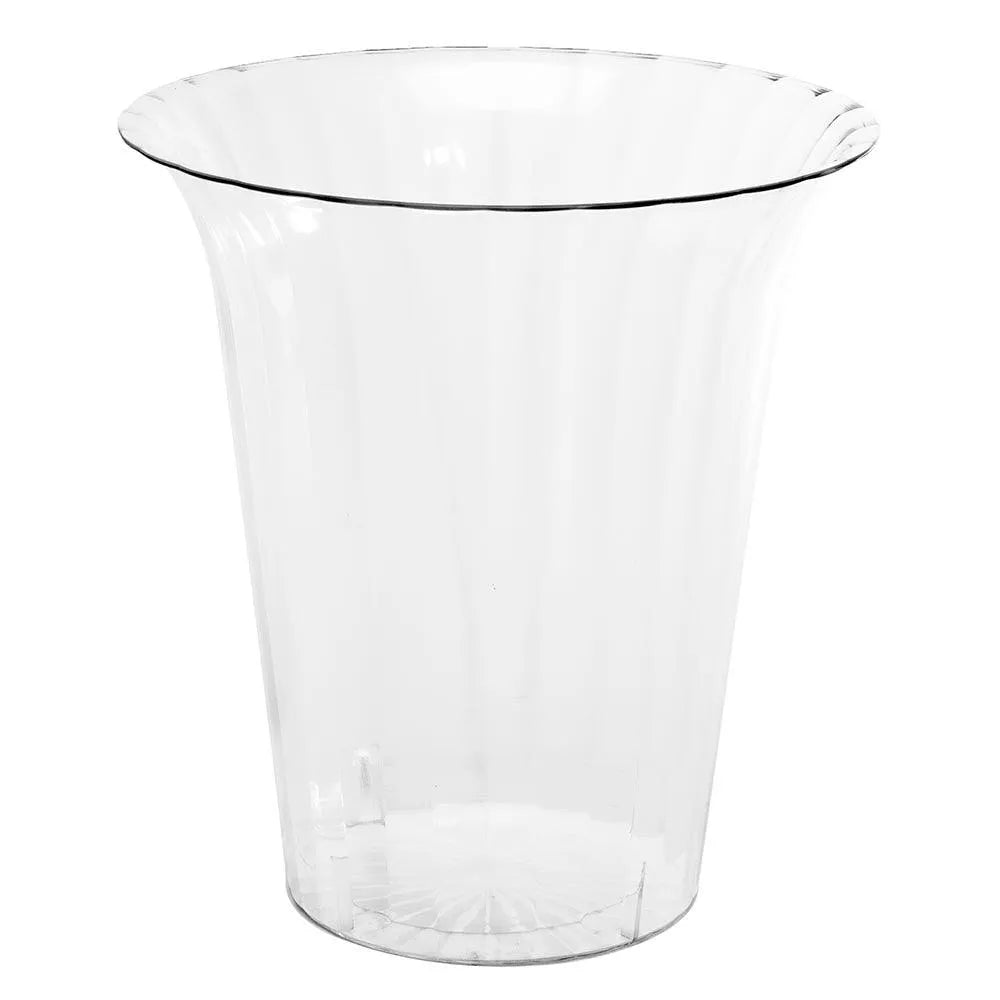 Clear Plastic Flared Cylindrical Candy Container - Large