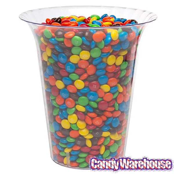 Clear Plastic Flared Cylindrical Candy Container - Large