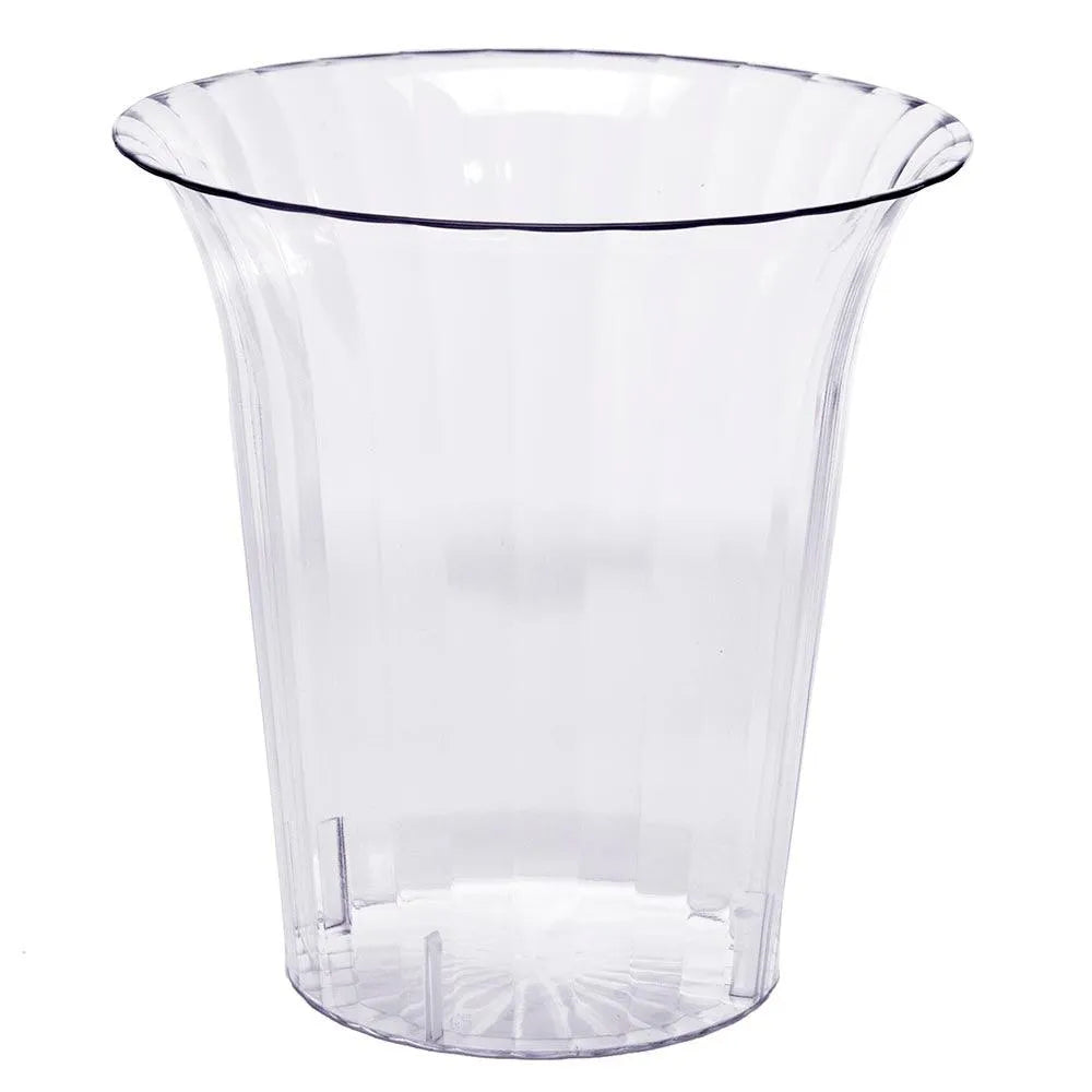 Clear Plastic Flared Cylindrical Candy Container - Small