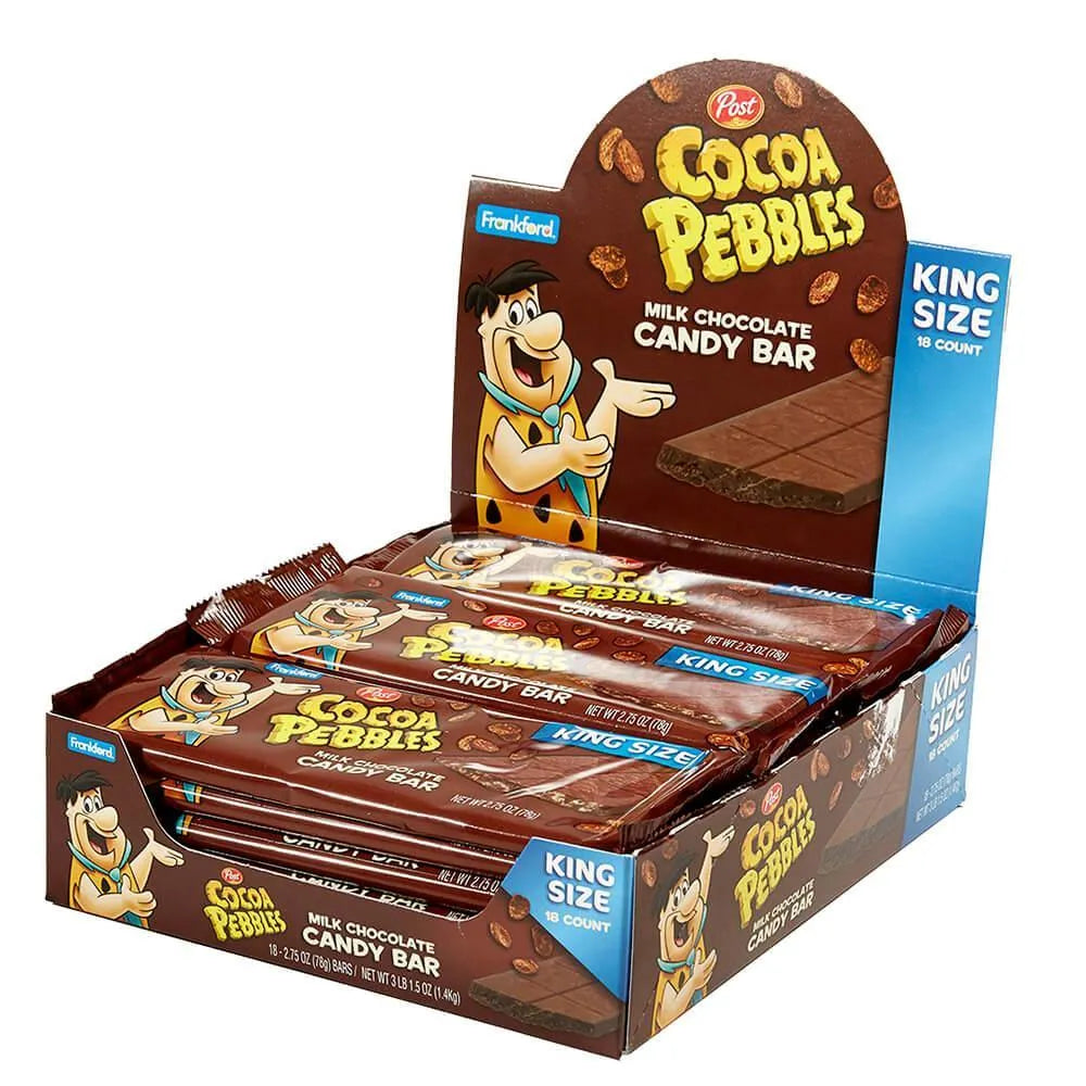 Cocoa Pebbles King Size Candy Bar: 18-Piece Box