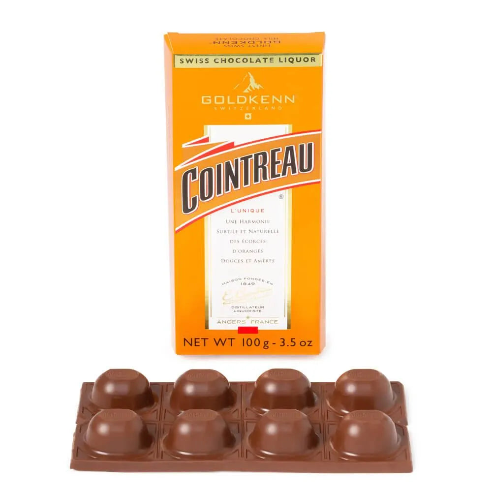 Cointreau Liqueur Filled Chocolate Bar: 10-Piece Box