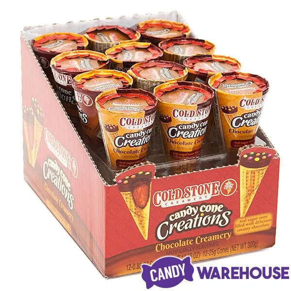 Coldstone Creamery Candy Cones - Chocolate: 12-Piece Display