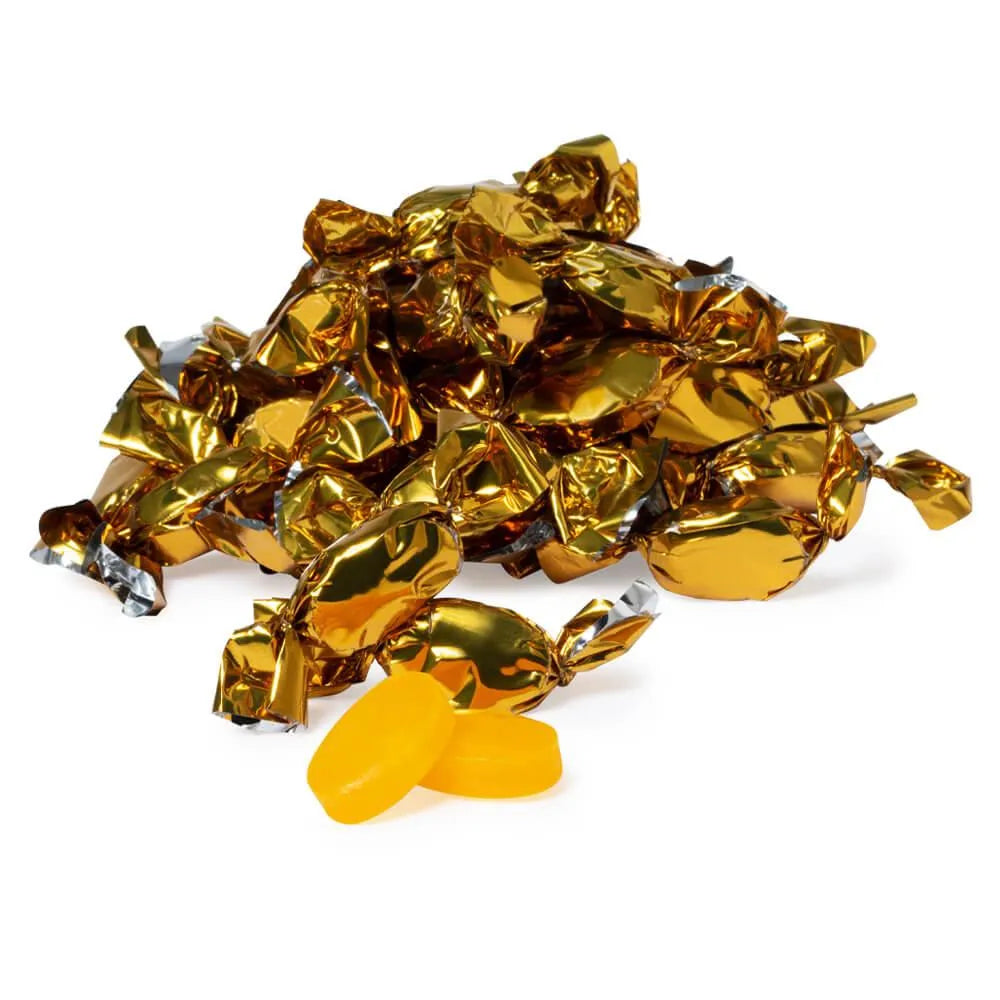 Color Splash Gold Butterscotch Hard Candy: 3LB Bag