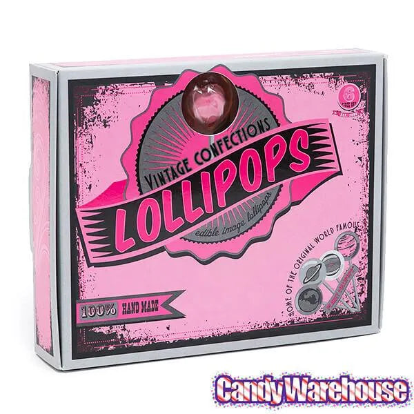 Conversation Candy Hearts Lollipops: 6-Piece Gift Pack